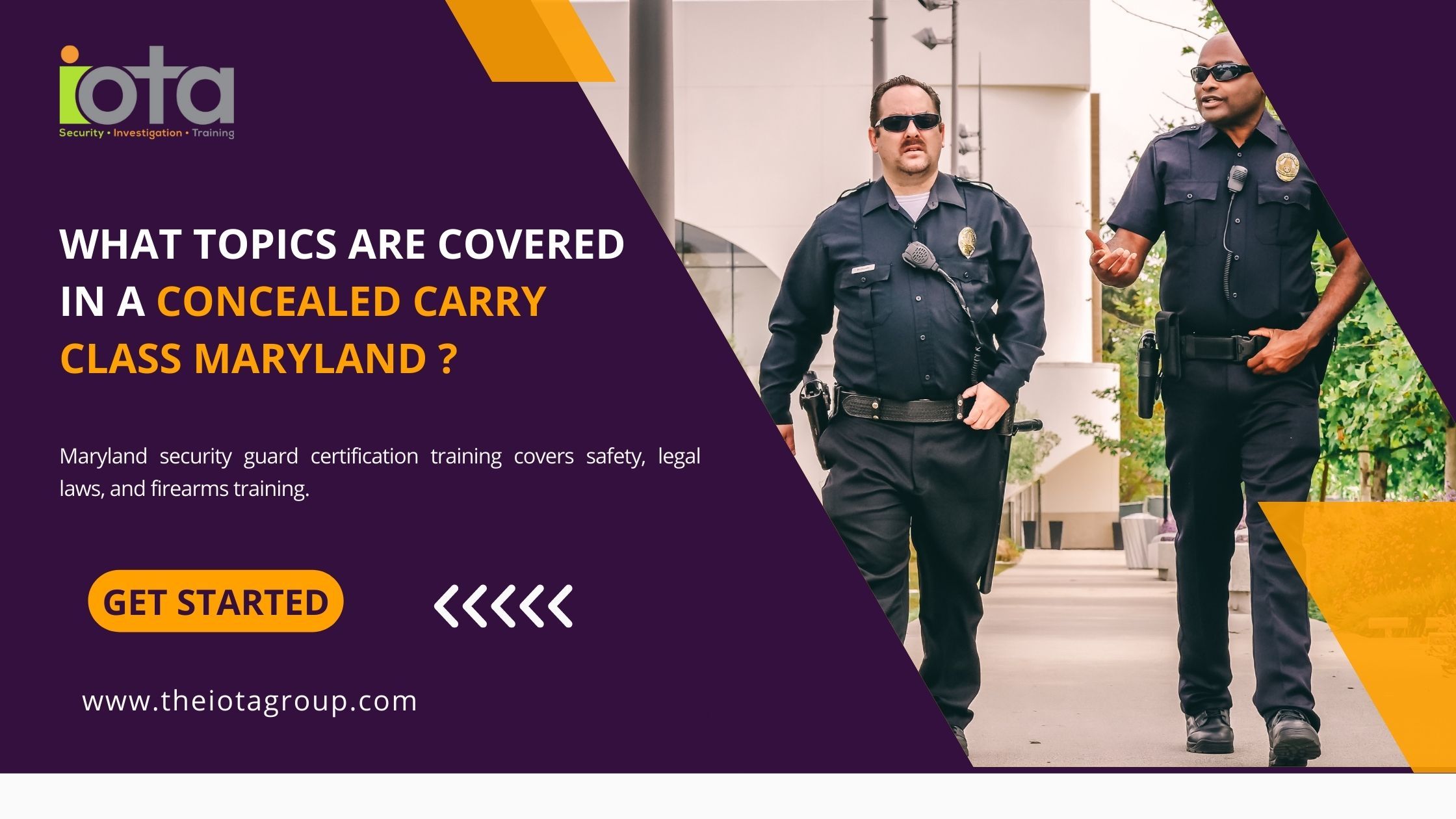 What Topics Are Covered In A Concealed Carry Class Maryland