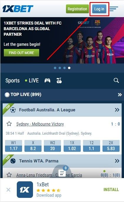 1xbet app