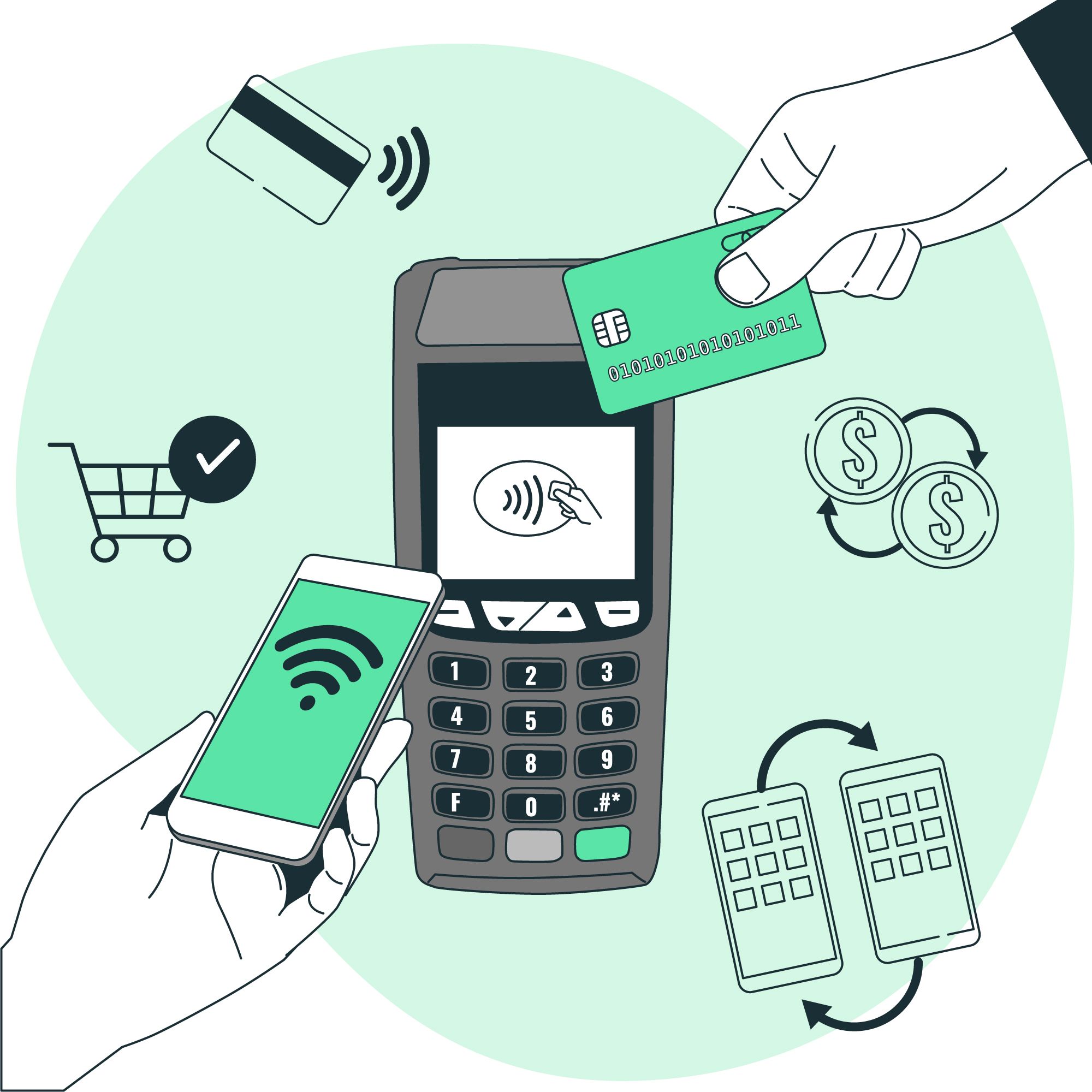 cashless payment device