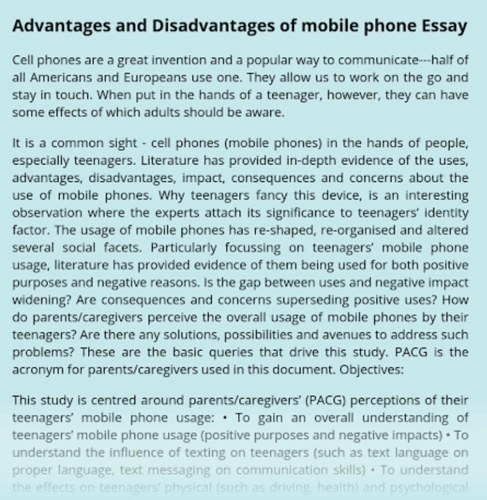 What Are the Disadvantages of Mobile Phones?
