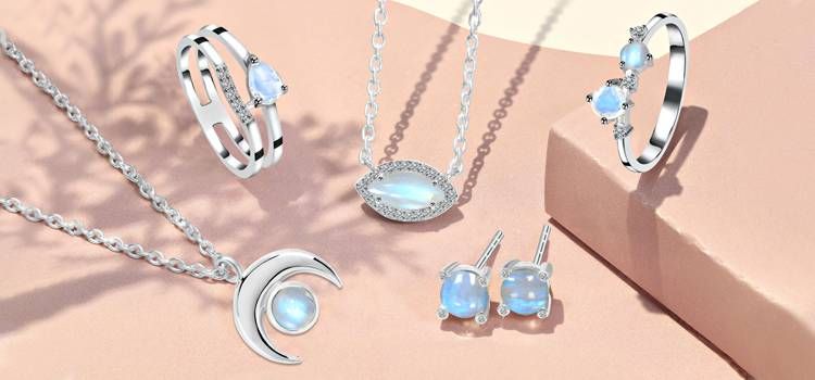 New Sterling Silver Moonstone Jewelry Online With Multiple Colors