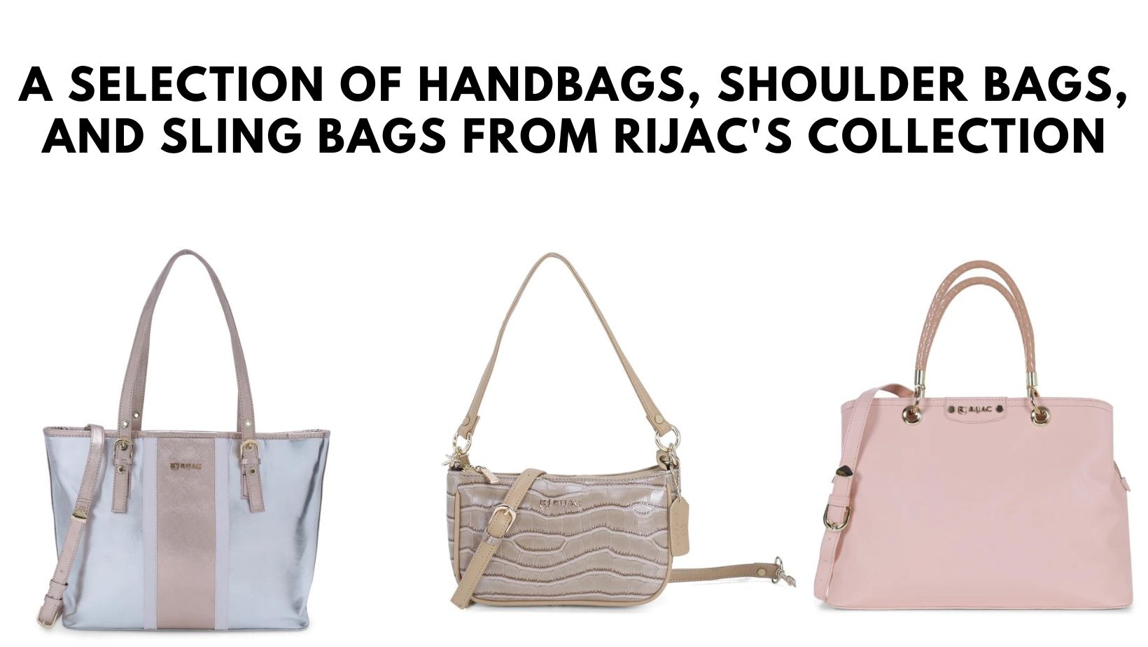 Diverse range of cruelty-free vegan leather bags from RIJAC