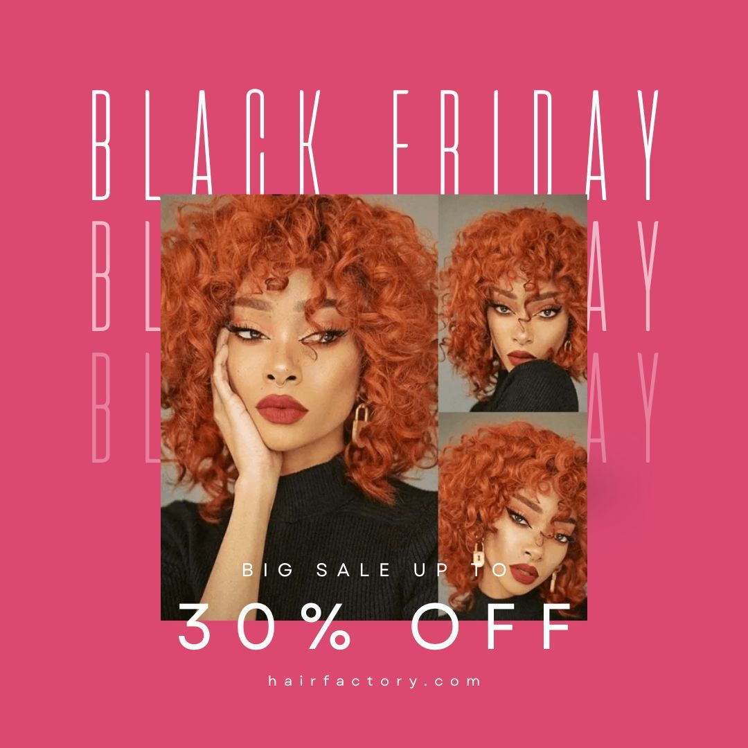 Black Friday Sale 20% Off On Colored Wigs