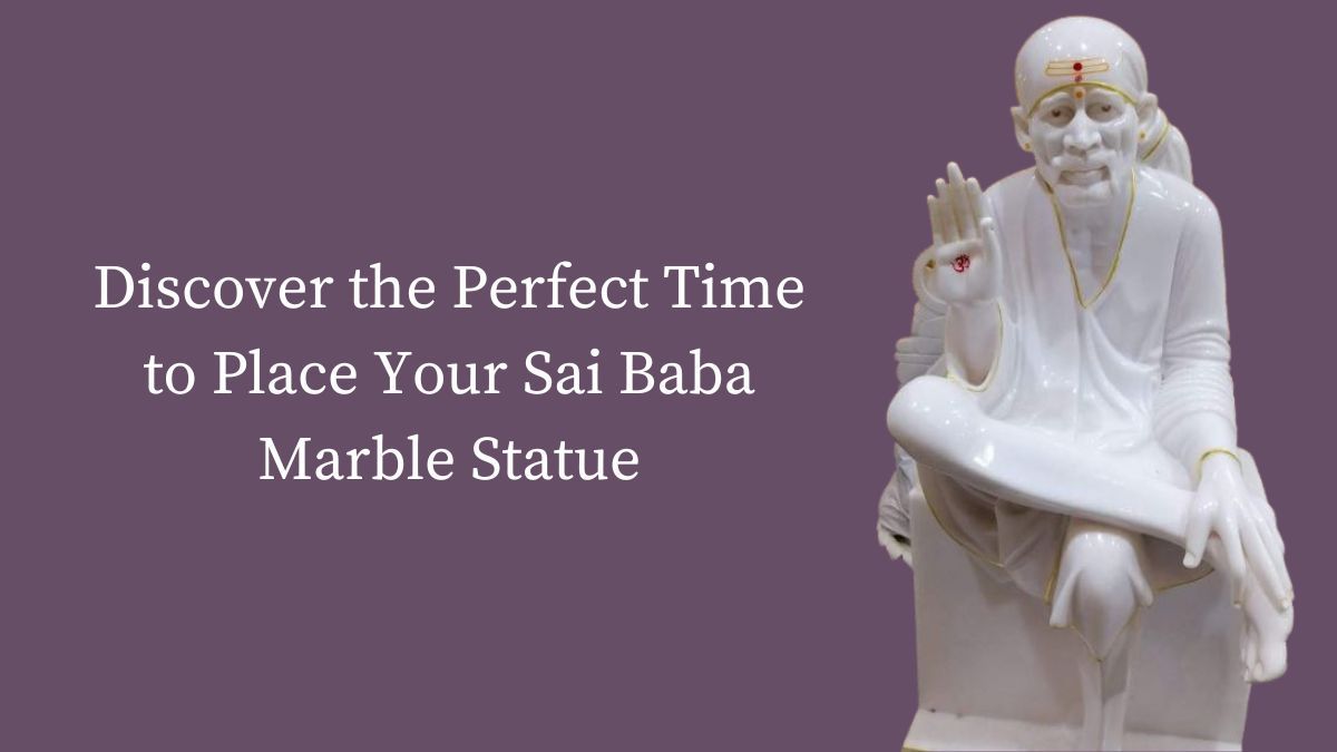 sai baba marble statue