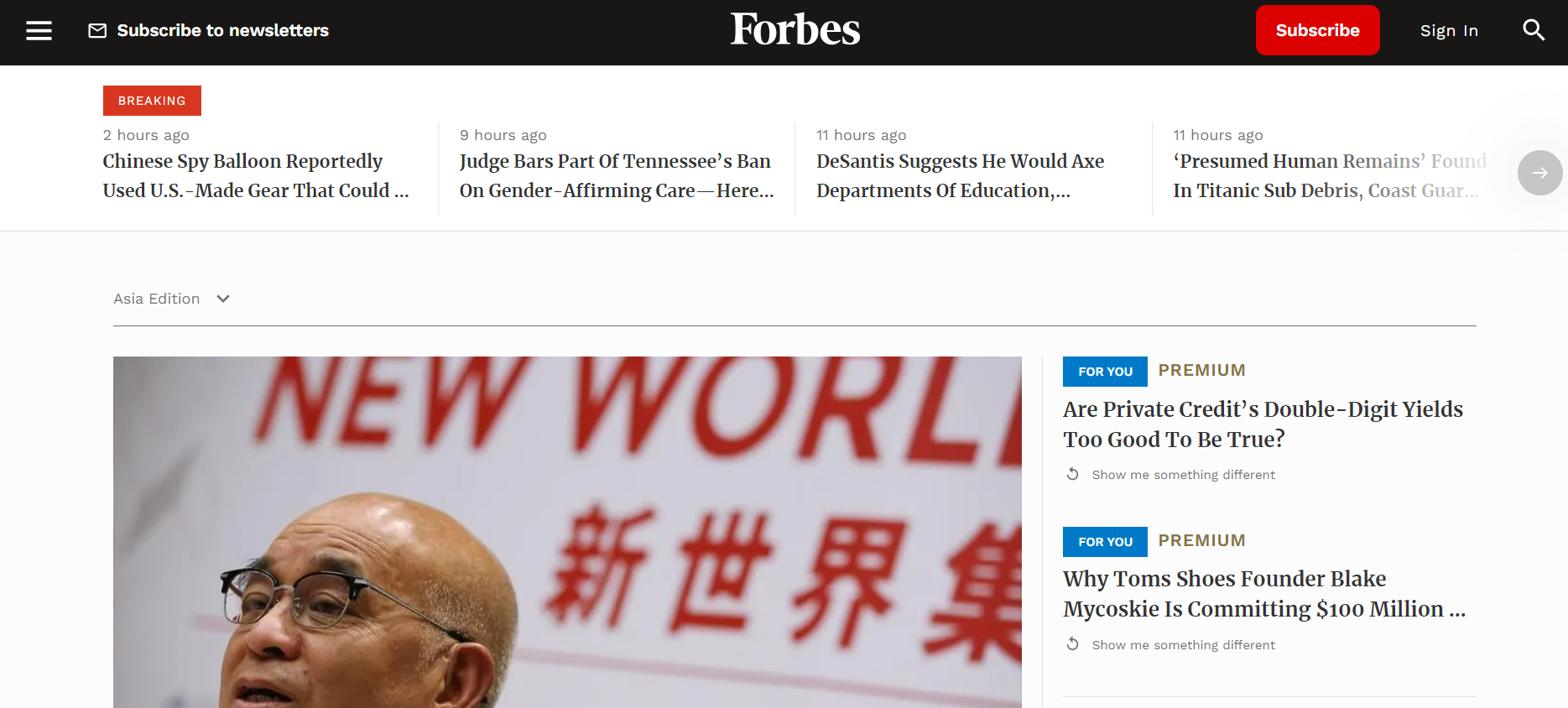 Forbes Website