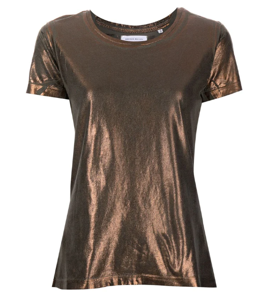 metallic t shirt