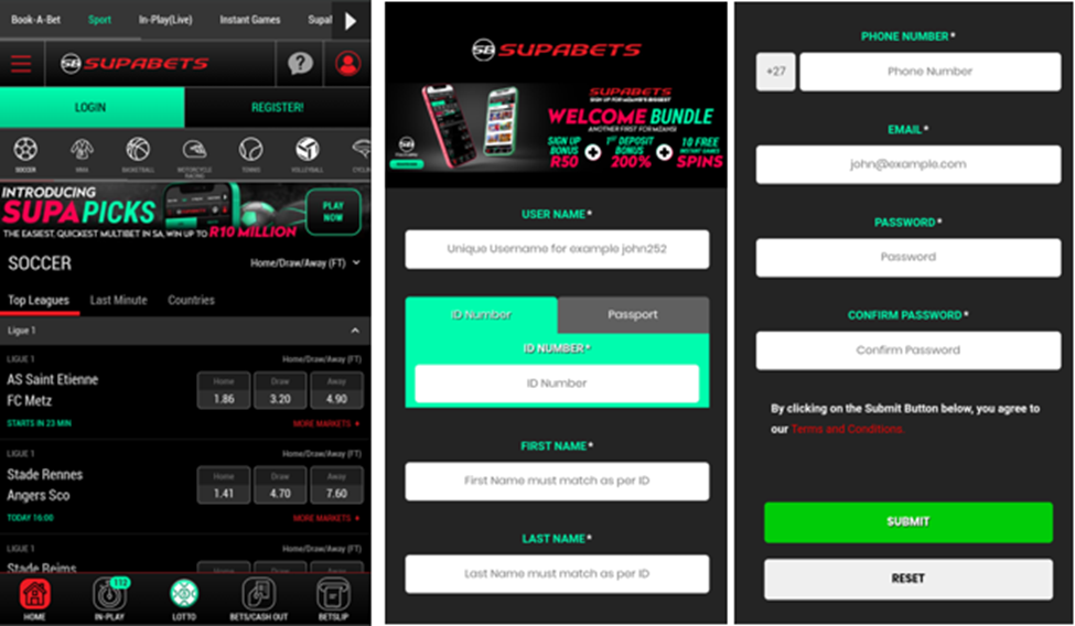 Supabets app login