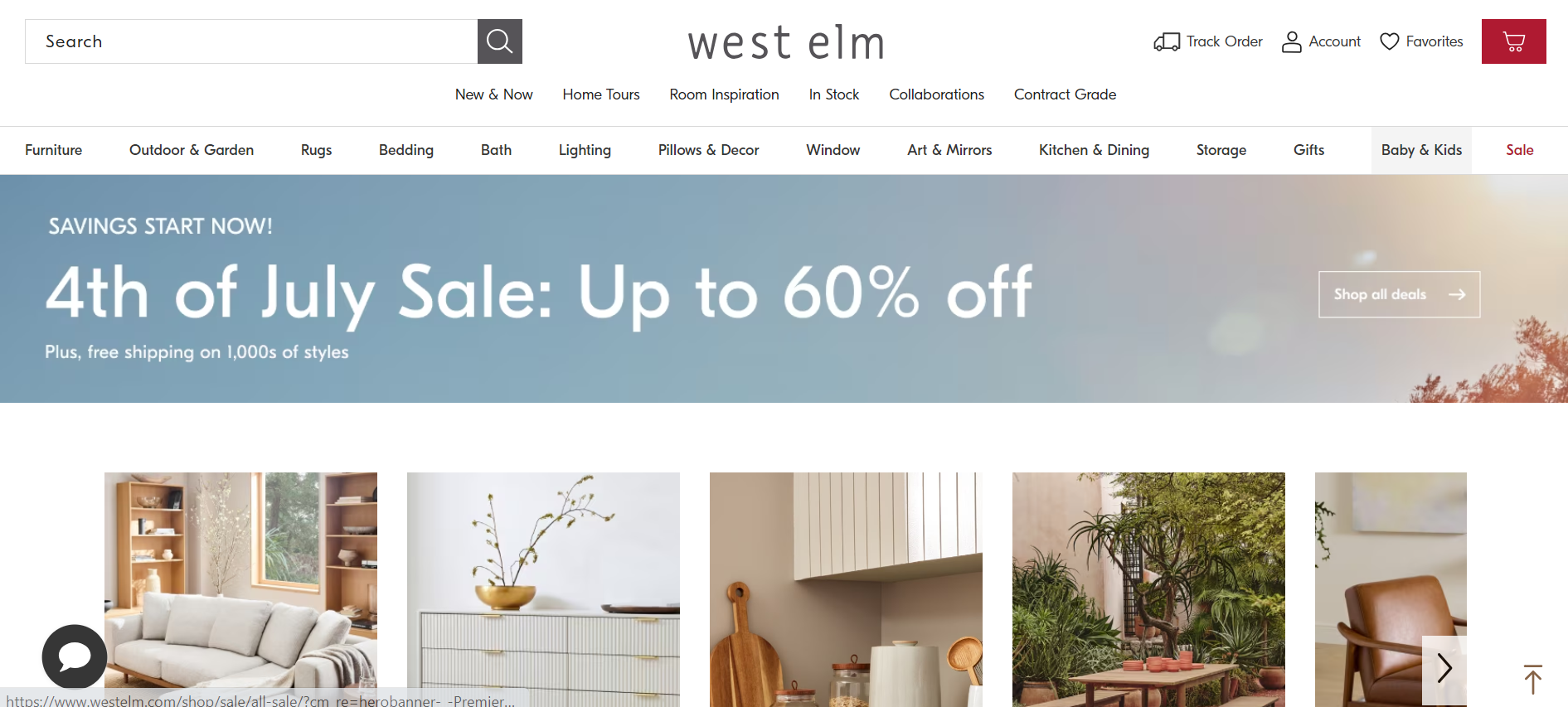 West Elm Website