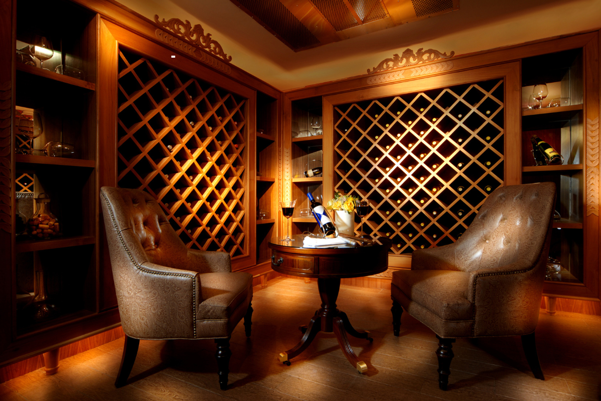 wine celler lighting 