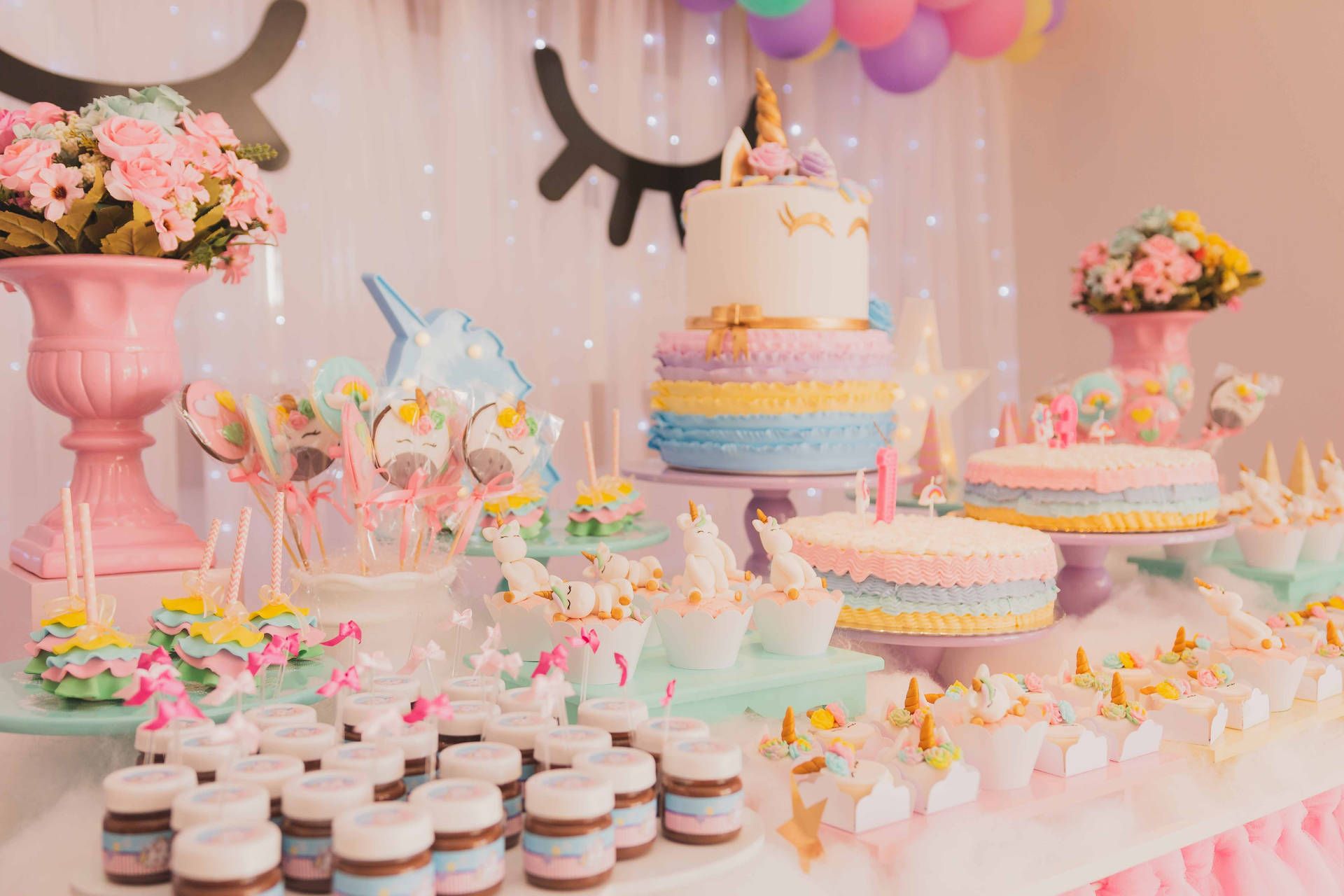 birthday catering decoration, simple party decoraiton