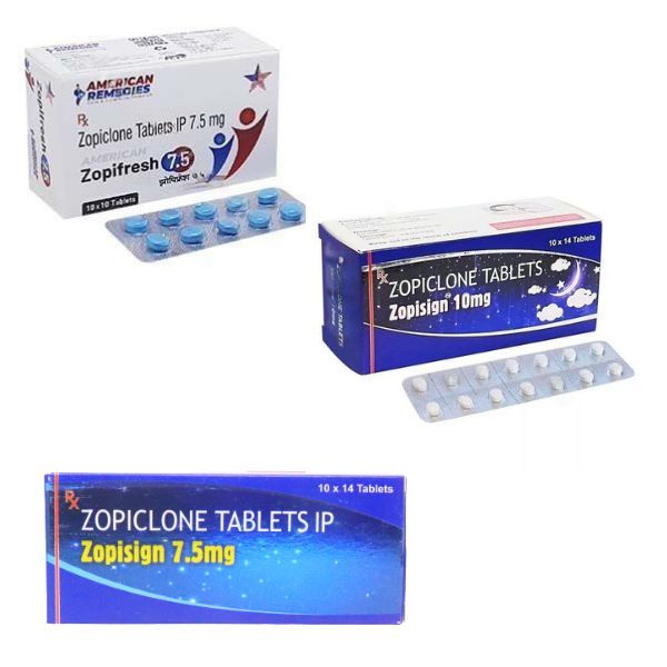 In use for health care blue zopiclone 7 5 mg tablet