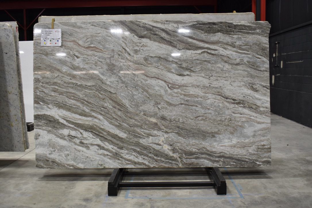 Fantasy brown marble slabs