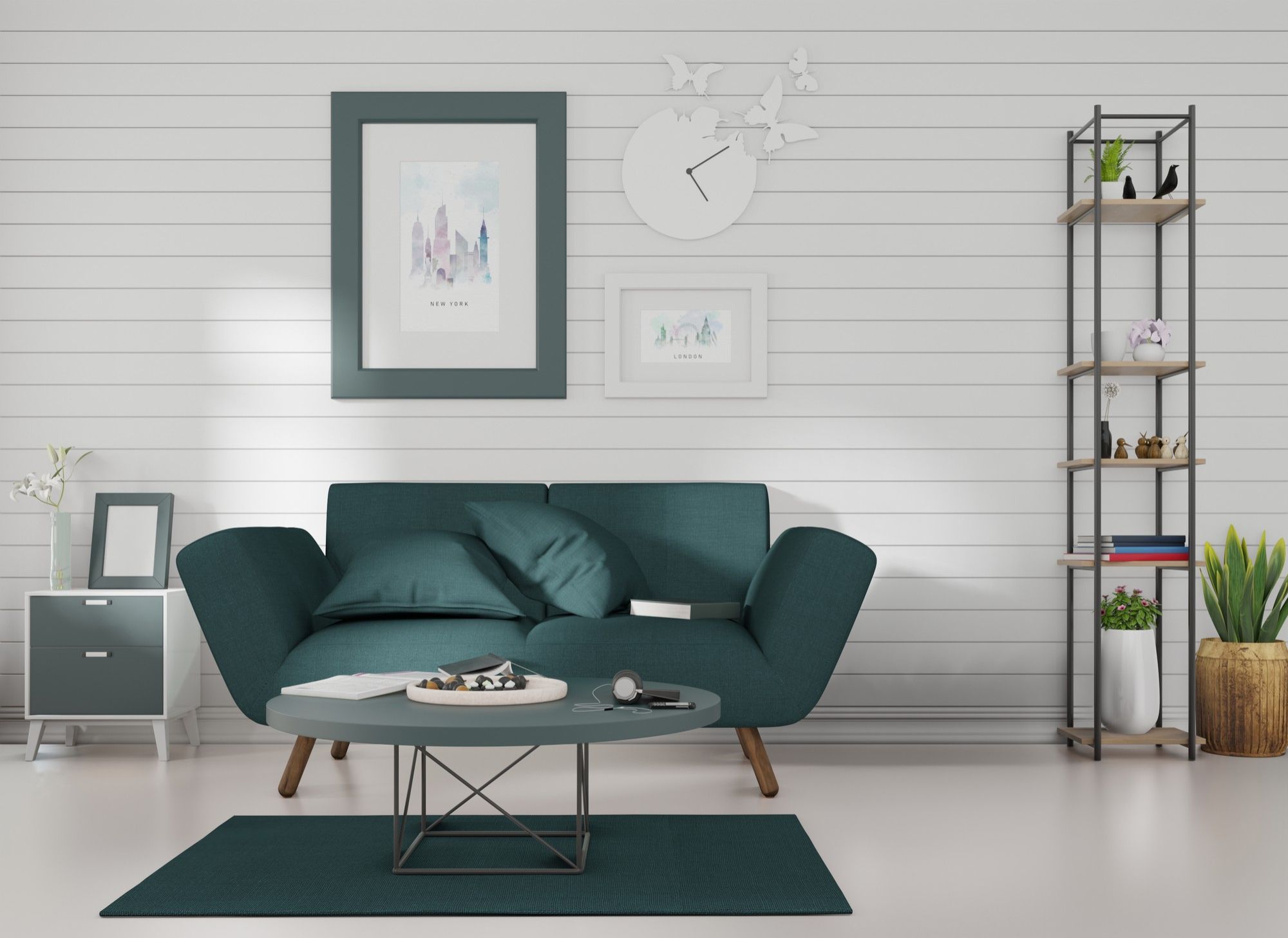 Solide colour louvers