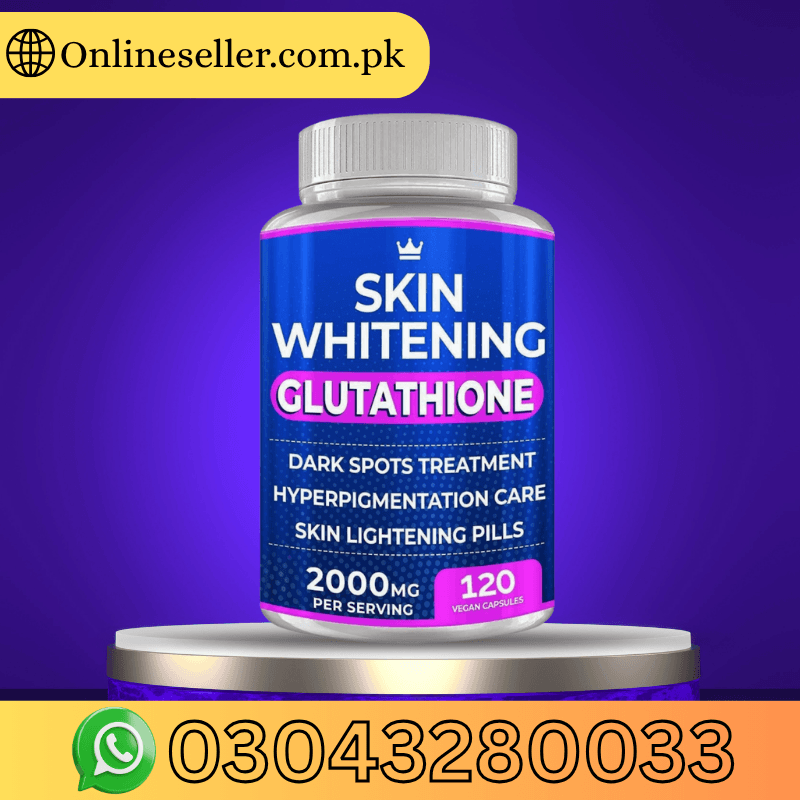 Skin Whitening Glutathione (120 Capsule) 100% Original In Lahore  - {03043280033}