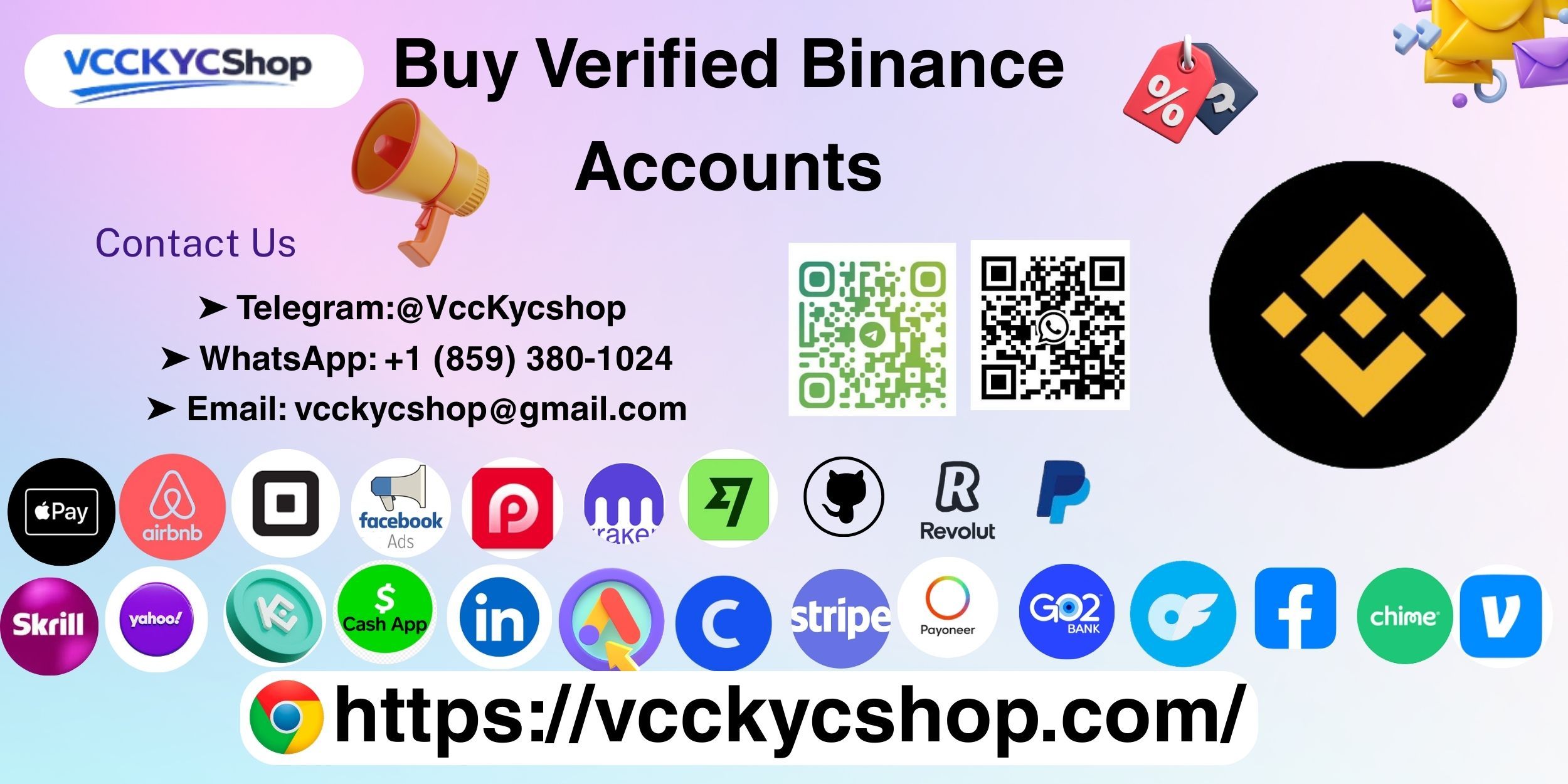 Buy, Sell, Trade & Stake Crypto To Verified Binance Accounts