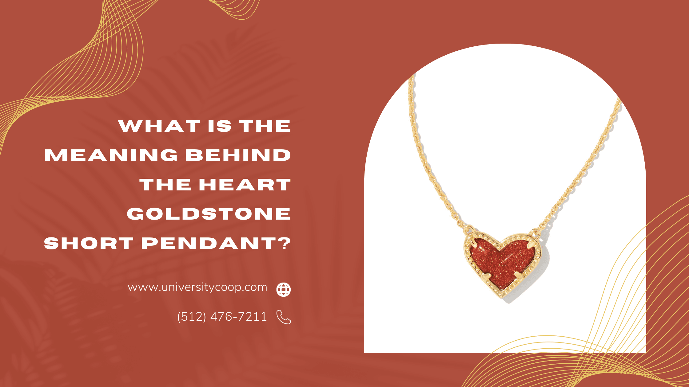 What Is the Meaning Behind the Heart Goldstone Short Pendant?