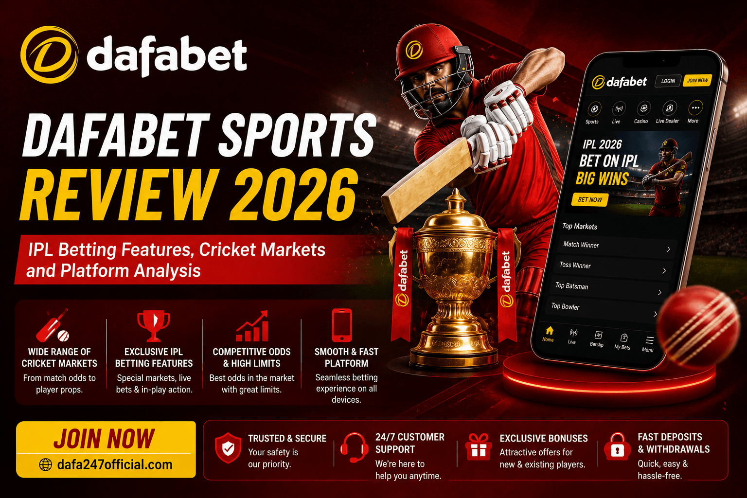 Dafabet Sports Review 2026: IPL Betting Features, Cricket Markets and Platform Analysis