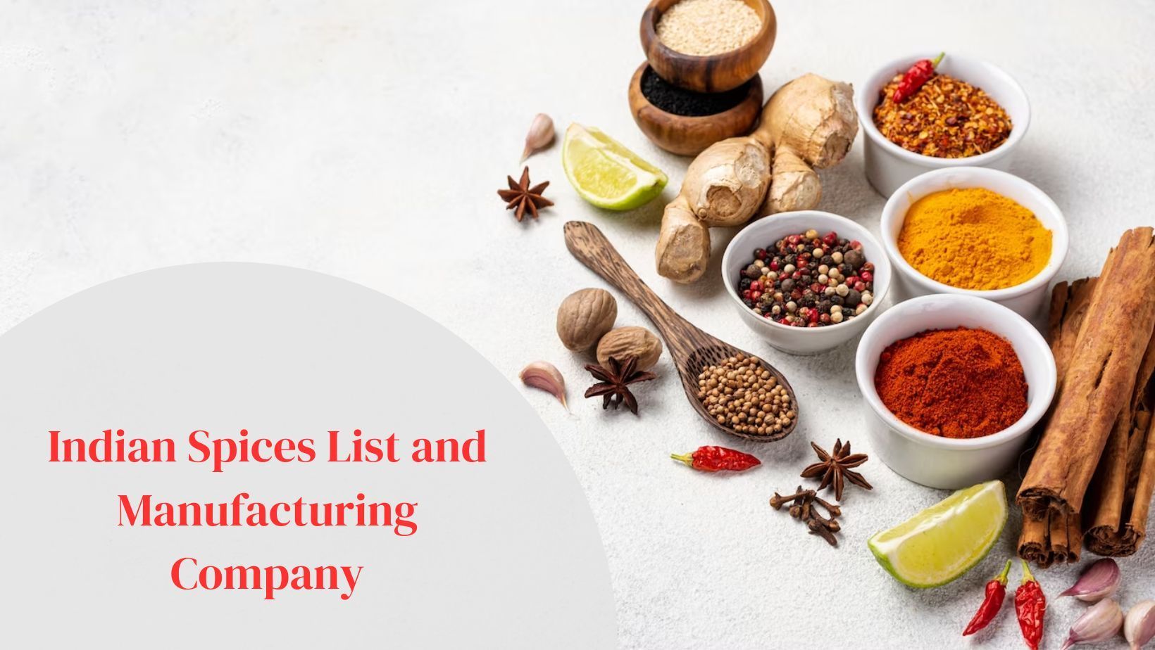 List of Indian Spices and Manufacturing Company