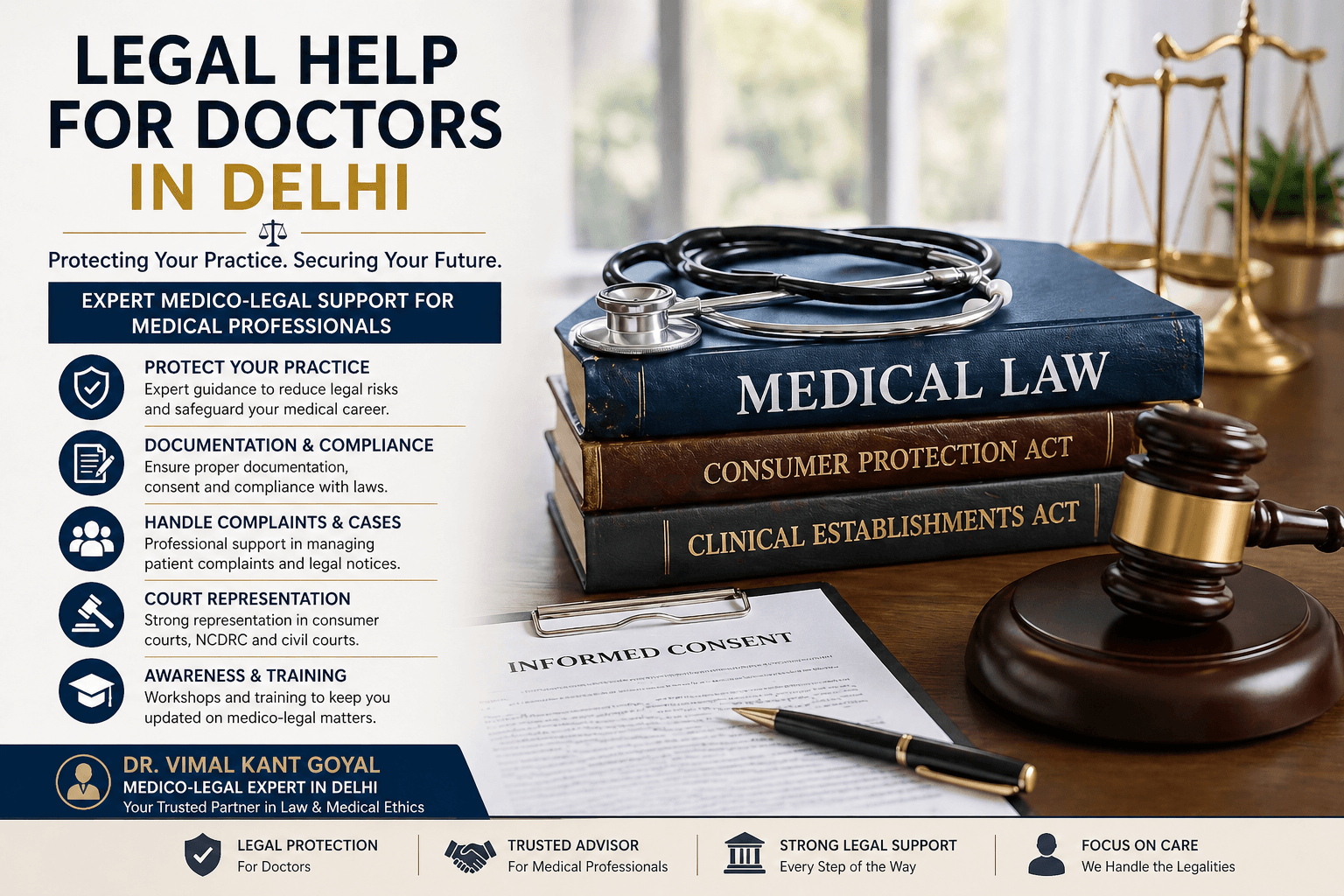 Why Legal Help for Doctors in Delhi Is Essential in Today’s Medical Environment