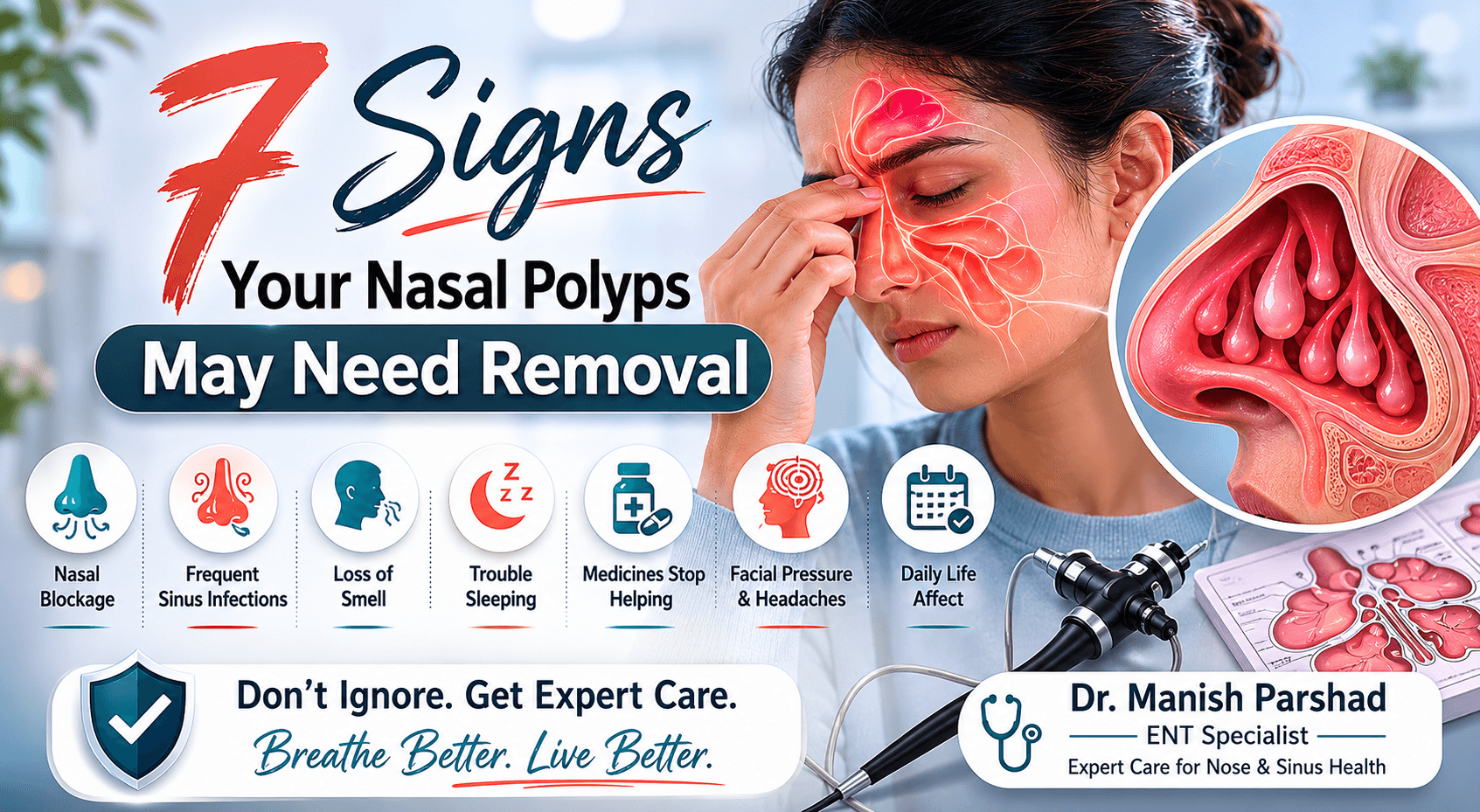 ENT polyp surgery in Gurgaon, Polyp removal Surgery in Gurgaon, Nasal polyp Hospital in Gurgaon