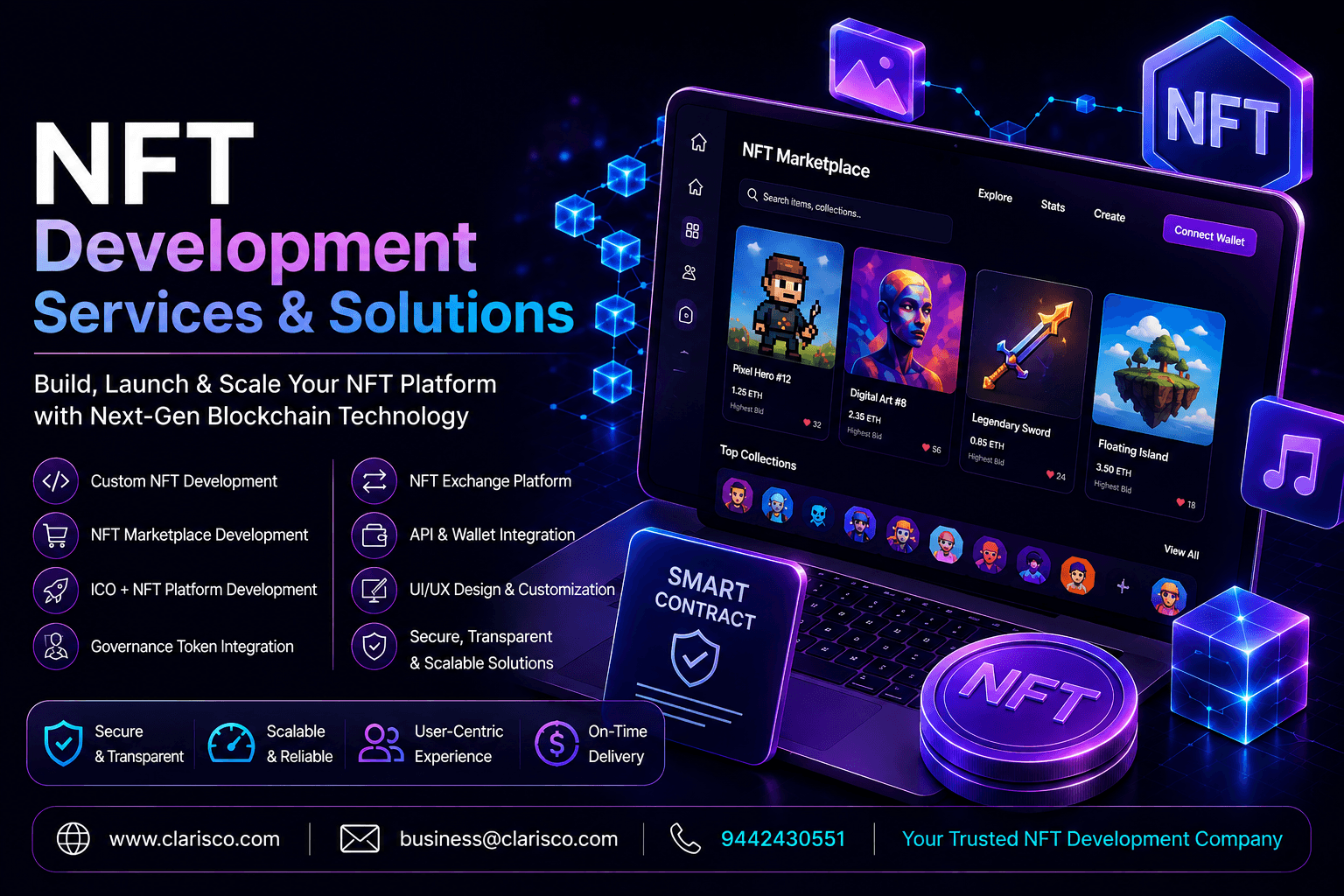 NFT Development: Building Scalable NFT Platforms for the Digital Asset Economy