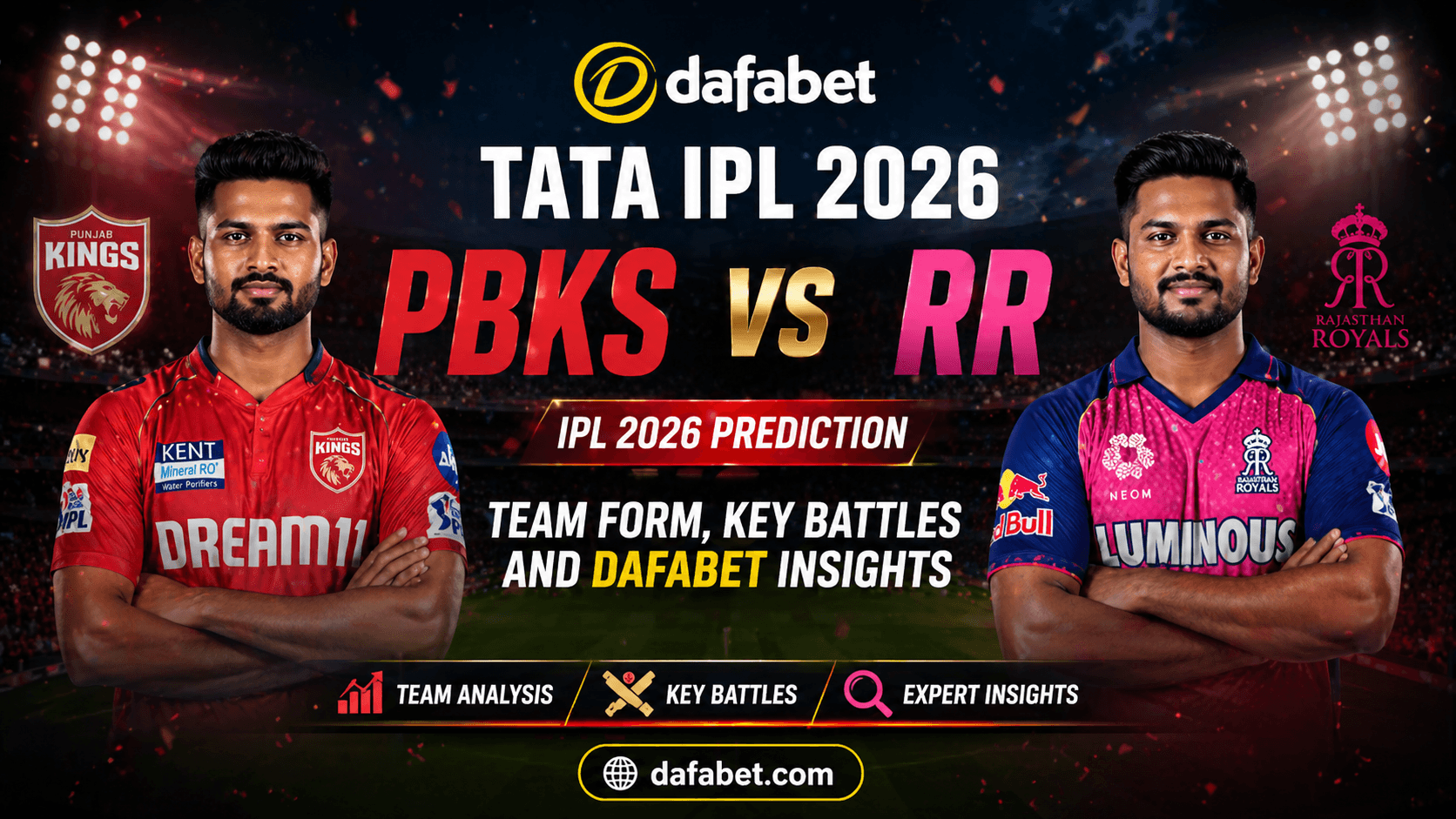 PBKS vs RR Match Prediction: Who Will Win Today According to Dafabet Analysis?