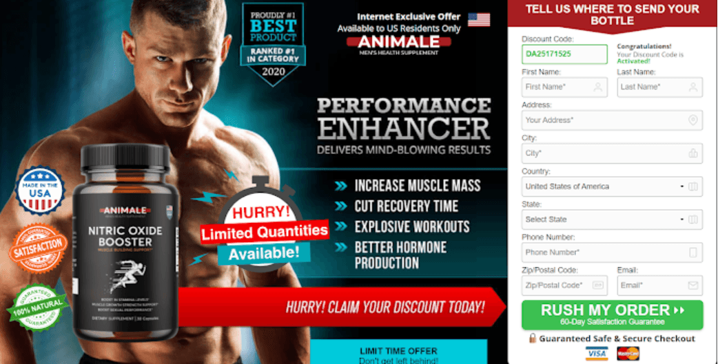 Animale Nitric Oxide Booster