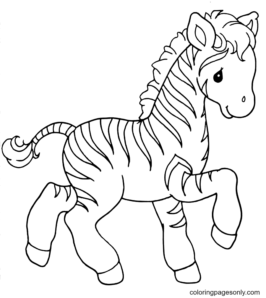 Eagle and Zebra Coloring Pages at coloringpagesonly.com