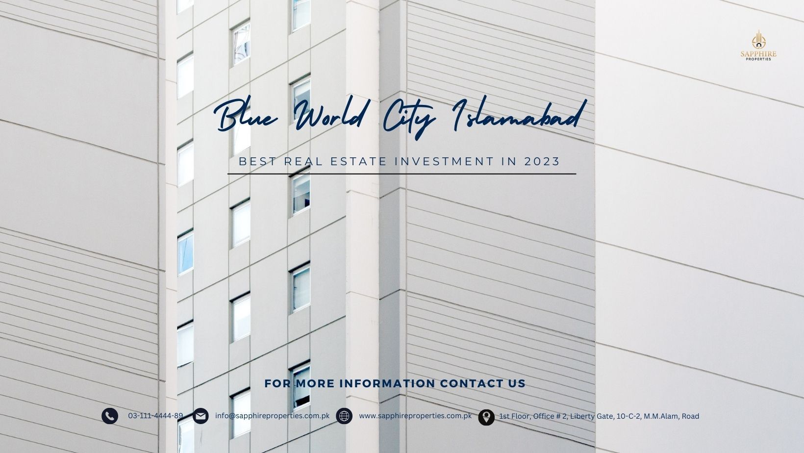 Blue World City Islamabad Features and Amenities