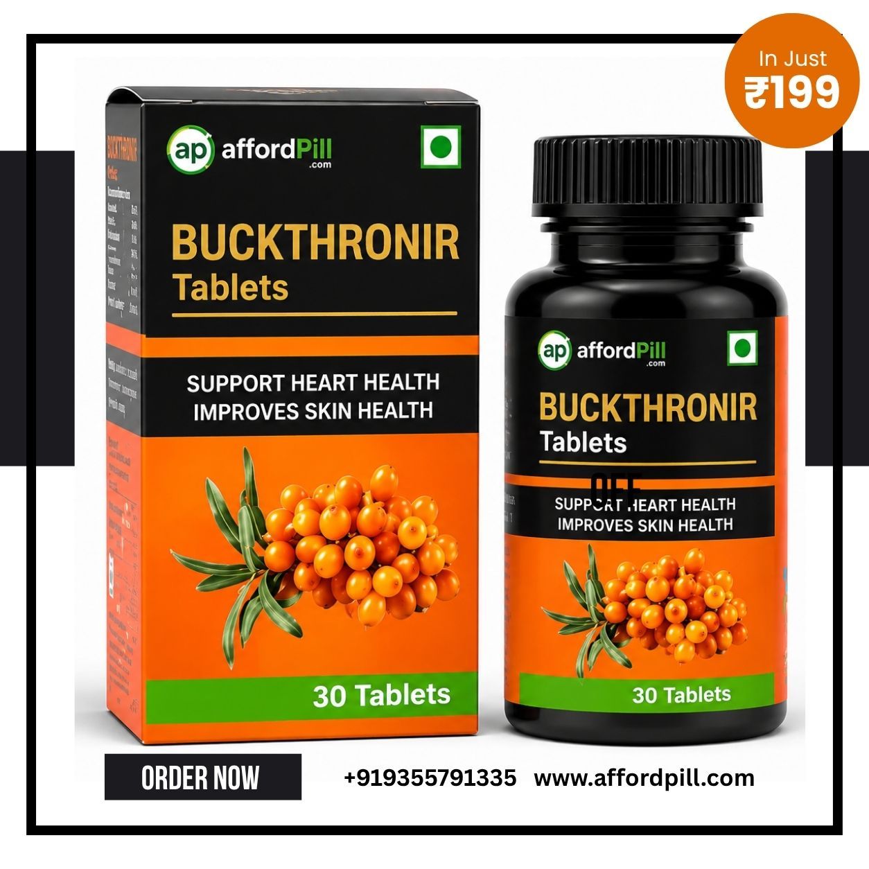 Order Buckthronir Tablets for a Healthy Heart and Natural Skin Glow