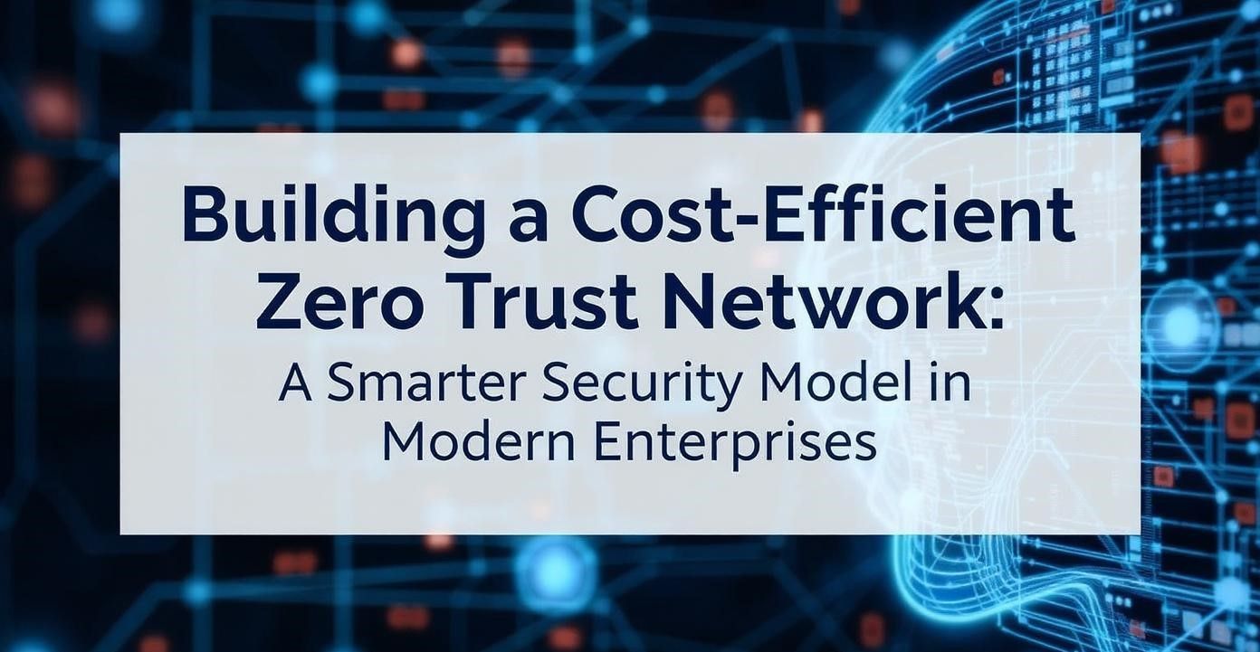 Building a Cost-Efficient Zero Trust Network: A Smarter Security Model for Modern Enterprises
