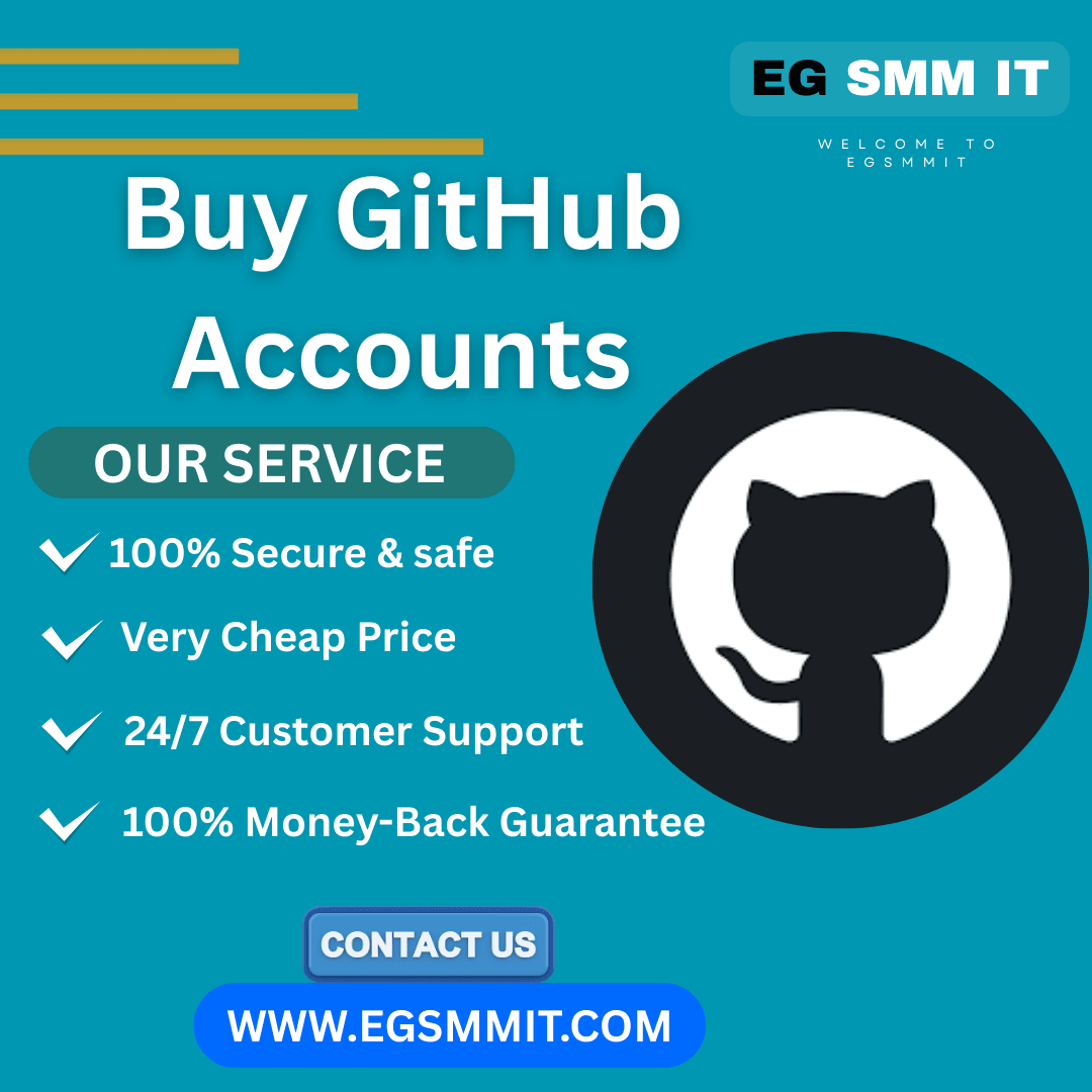 Buy GitHub Accounts Safe, Trusted & Fully Functional Accounts at EGSMMIT