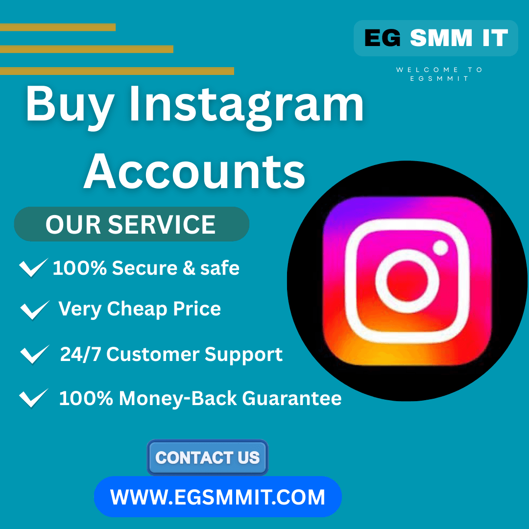 Buy Instagram Accounts Safe, Trusted & Fully Functional Accounts at EGSMMIT