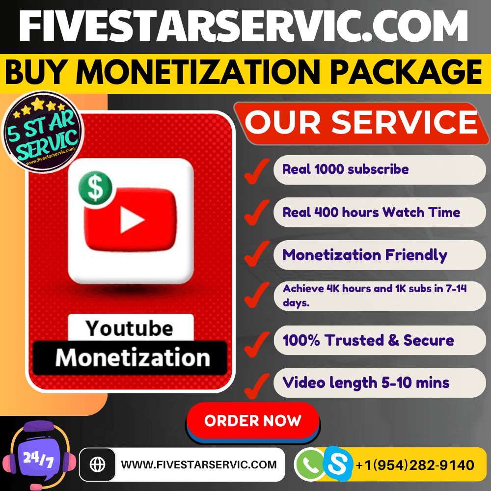 Buy Youtube Monetization Package