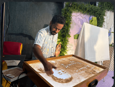 Sand artist | Sand artist bengaluru | Sand Art Renu