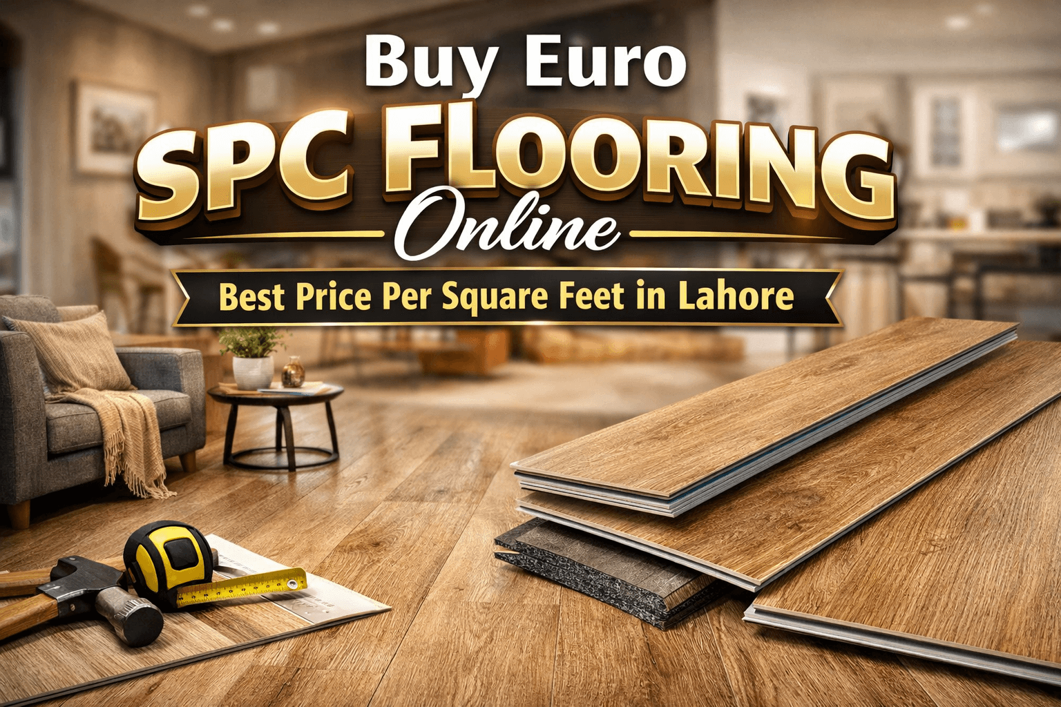 Buy Euro SPC Flooring Online – Best Price Per Square Feet in Lahore