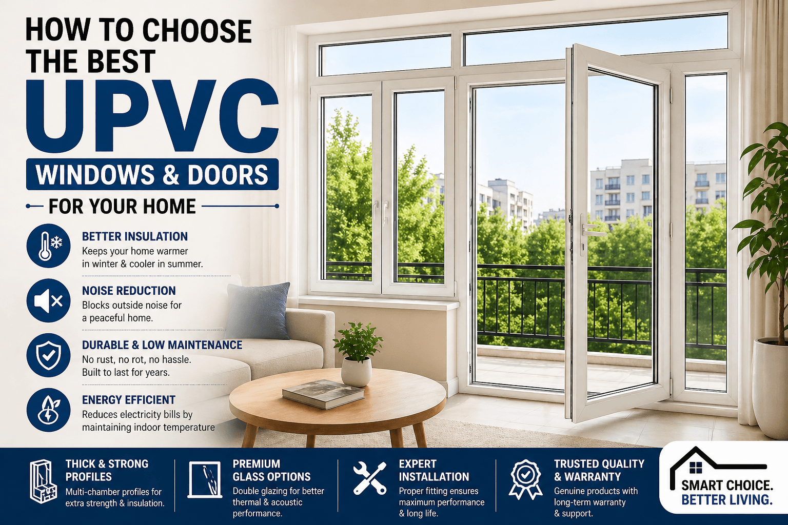 Best UPVC Windows and Doors for Noise Reduction and Insulation