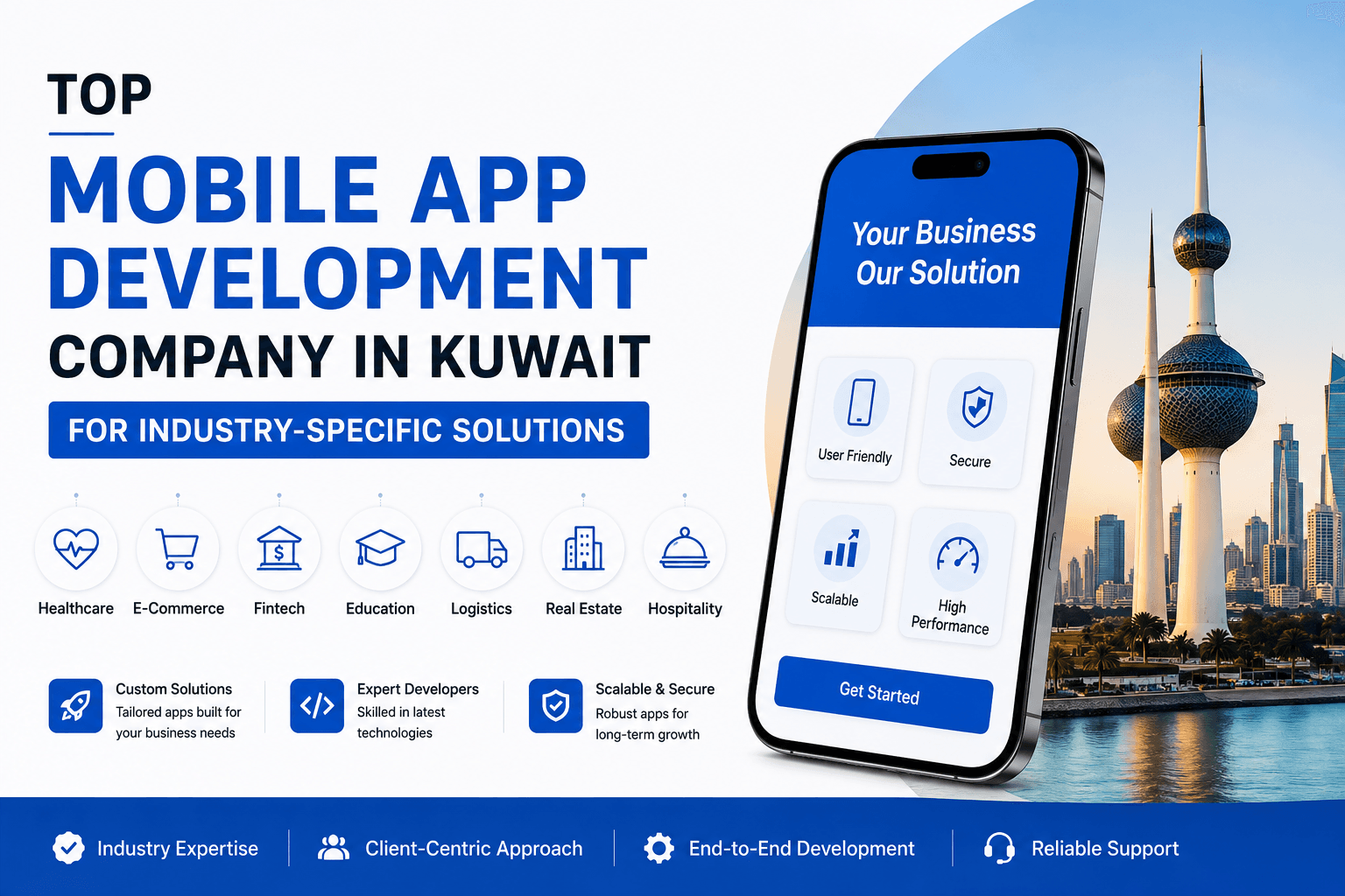 Top Mobile App Development Company in Kuwait for Industry-Specific Solutions