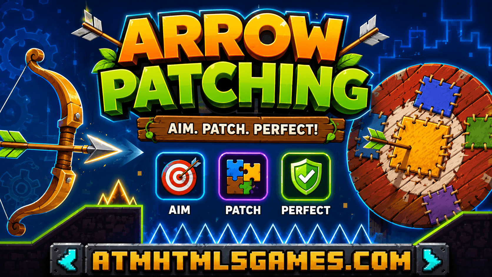 Arrow Patching – A Fun Precision Challenge on ETM HTML5 Games