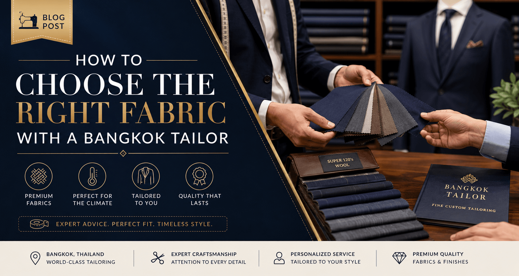 How to Choose the Right Fabric with a Bangkok Tailor