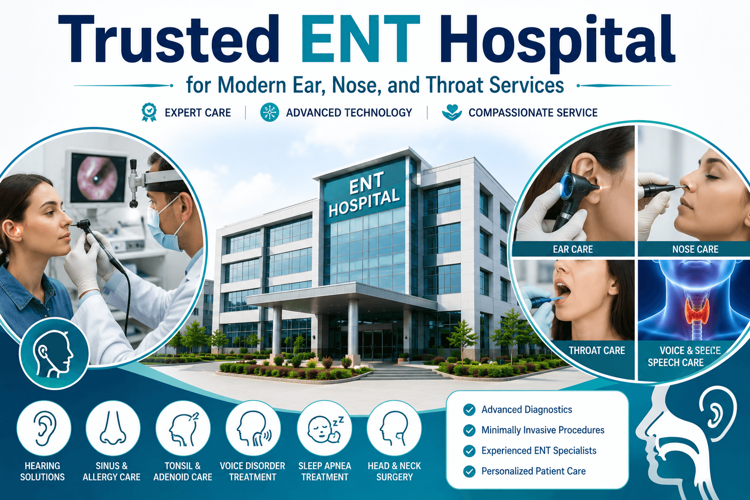Trusted ENT Hospital for Modern Ear, Nose, and Throat Services