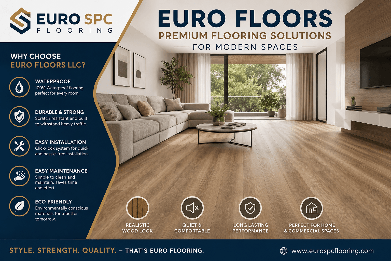 Buy Premium SPC Flooring – Euro SPC Low Maintenance Floors