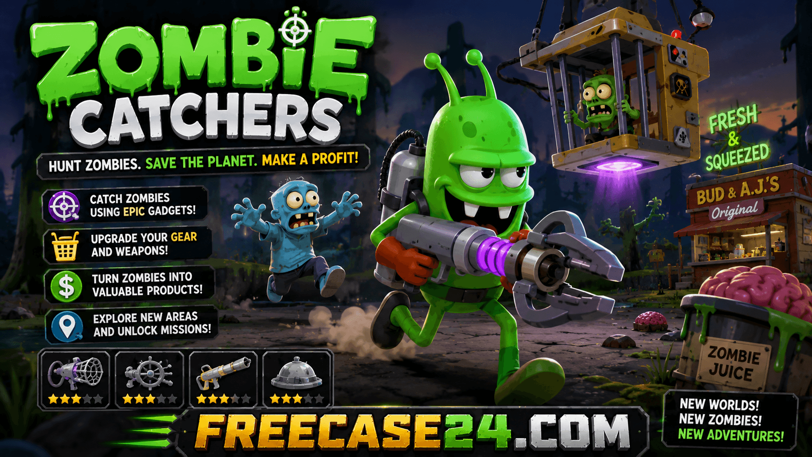 Zombie Catchers – Hunt Zombies and Save the World with Freecase24