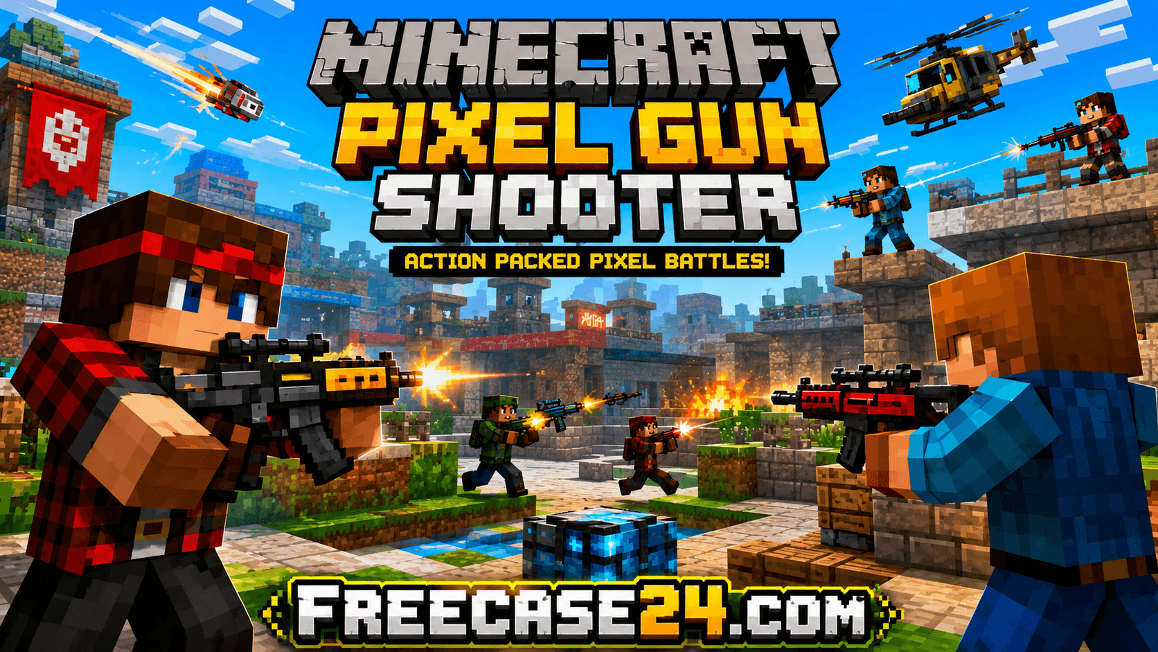 Mineblock Zombie Survival on freecase24 – Block Survival Adventure Game