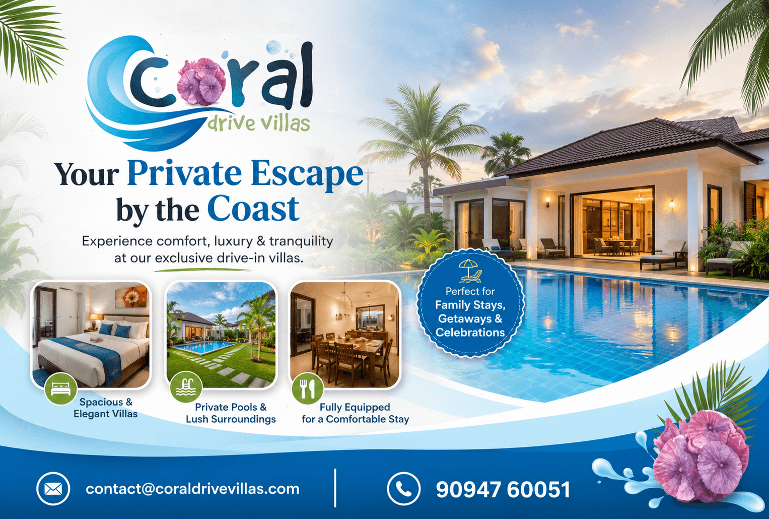 Coral Drive Villas Premium Beachside ECR Villa Resort