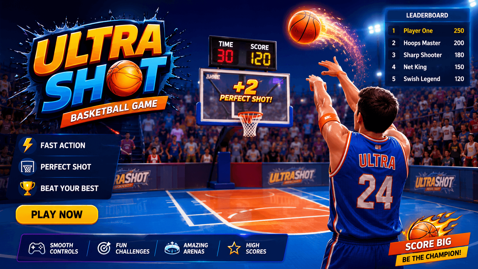 Ultra Shot Basketball Game – Play the Ultimate Arcade Basketball Challenge