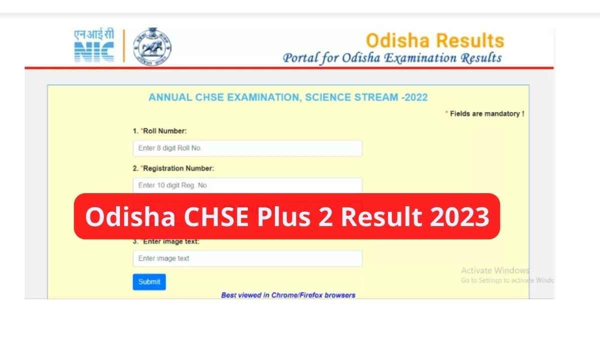 Chse Odisha 12th Result 2023 (Out)