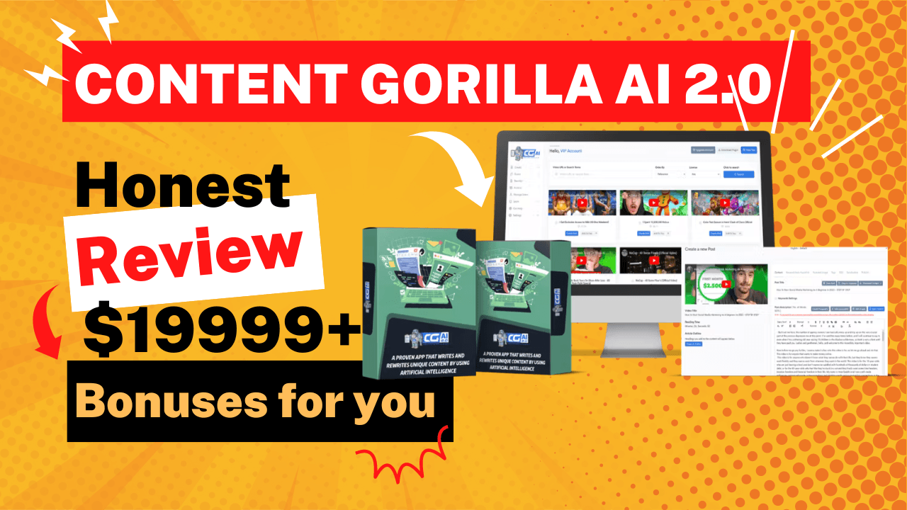 Content Gorilla Ai 2.0 Review: Make Any Video Into a Blog Post!