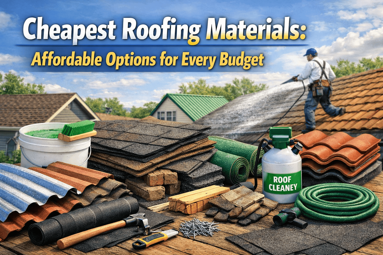 Cheapest Roofing Materials: Affordable Options for Every Budget