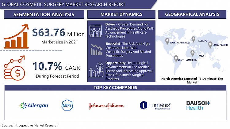 Cosmetic Surgery Market: Global Industry Trends & Forecast -2029